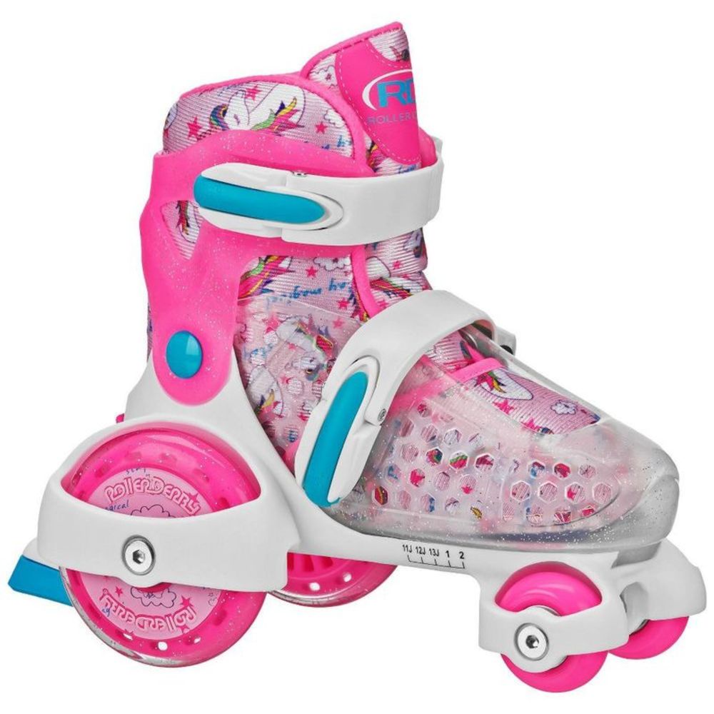 Roller Derby Sport Kids' Roller Skate - Unicorn Pink/White M - Open Box
